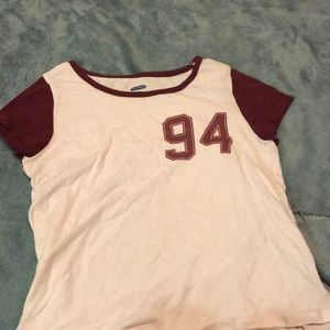 White And Maroon 94 T shirt!